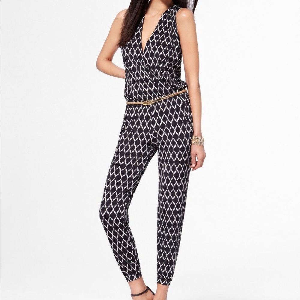 Cache Black & White Tribal Jumpsuit
